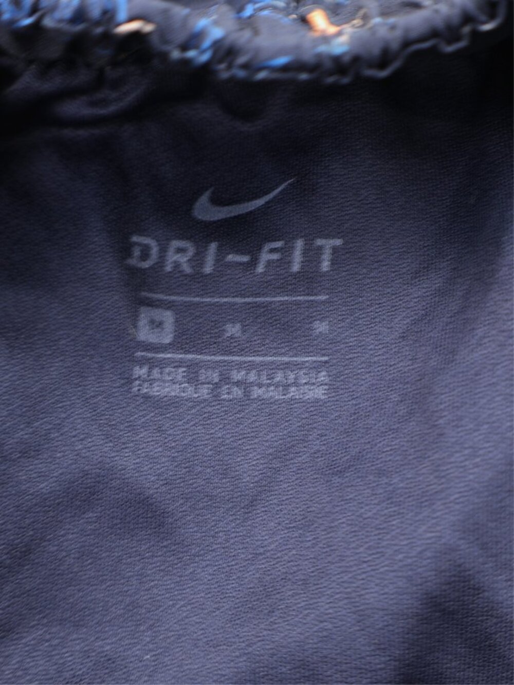 Nike Dri-FIT Floral Running Shorts Navy Blue Athletic Women's Size M - Picture 6 of 8